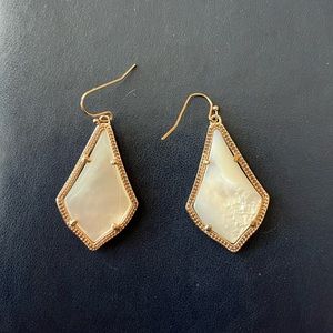 Kendra Scott Earrings - Gold & White/Pearl